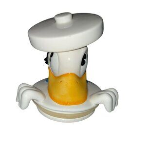 Vintage Disney Friends Donald Duck Peek A Boo Canister Lid Replacement White Blu